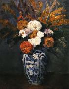 Paul Cezanne Dahlias painting